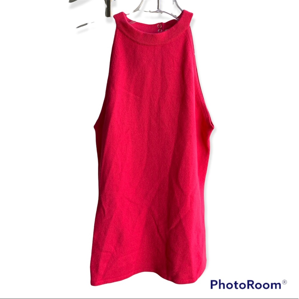 HOT PINK CASHMERE TANK